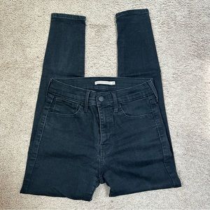 Levis Black High Rise Skinny Jeans